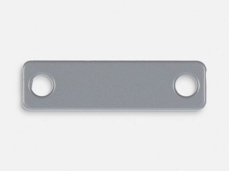 Шильдик металлический Alfa Liten, серый