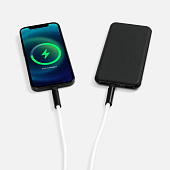 Кабель-ланьярд energyFlex Power Delivery 60 Вт, белый