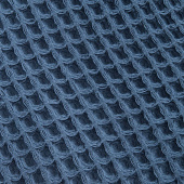 Плед вафельный Elenglect, темно-синий