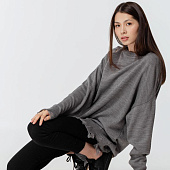 Джемпер оверсайз унисекс Grunge, серый