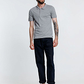 Рубашка поло мужская Adam, серый меланж