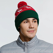 Шапка Mirakler, красная с зеленым