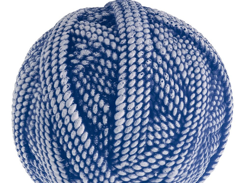 Свеча Kniteam, клубок, синий