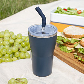 Термостакан Sapporo без логотипа, темно-синий