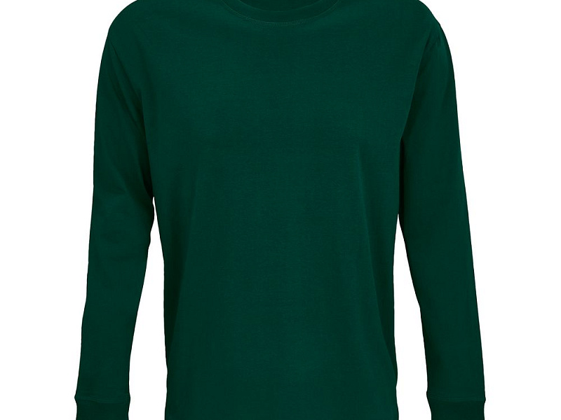Футболка унисекс с длинным рукавом Pioneer LSL, темно-зеленая
