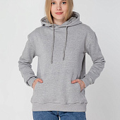 Толстовка с капюшоном Unit Kirenga Heavy, серый меланж