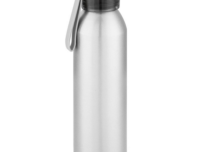 Спортивная бутылка для воды Rio, серебристая