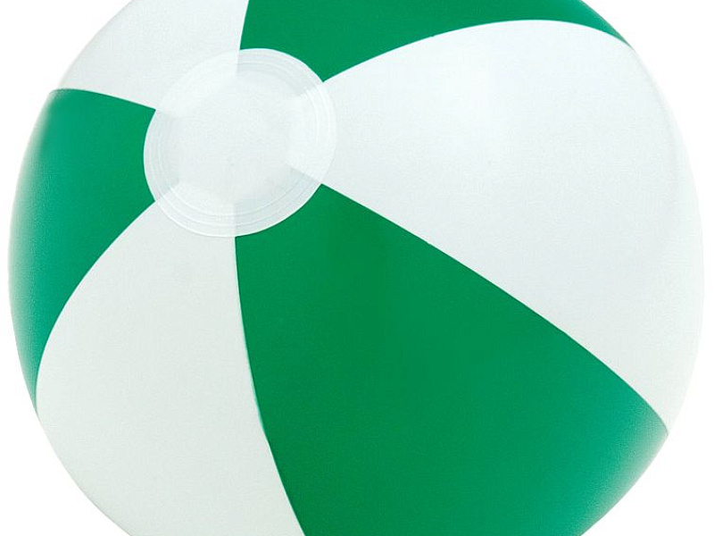 Надувной пляжный мяч Cruise, зеленый с белым