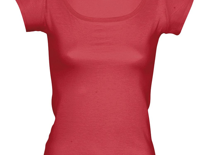 Футболка женская Melrose 150 с глубоким вырезом, красная