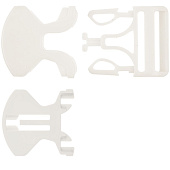 Застежка-пряжка односторонняя Triden, белый