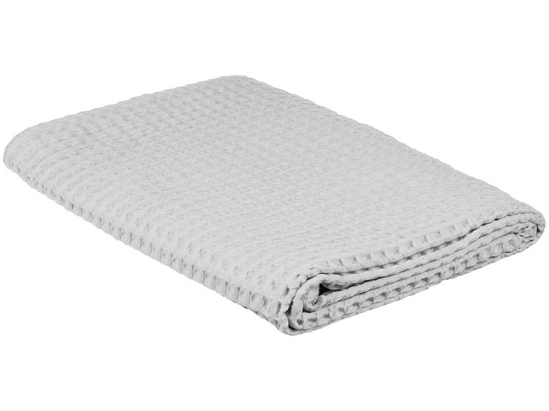 Полотенце вафельное Gentle, большое, светло-серое