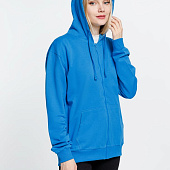 Толстовка на молнии с капюшоном Siverga 2.0, бирюзовая