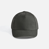 Бейсболка Long Beach, темно-серая со светло-серым