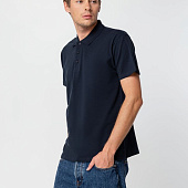 Рубашка поло мужская Summer 170, темно-синяя (navy)