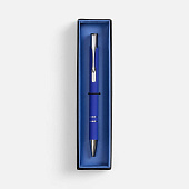 Ручка шариковая Keskus Soft Touch в футляре, синяя