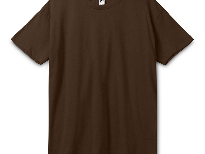 Футболка унисекс Regent 150, темно-коричневая (шоколад)
