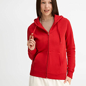 Толстовка женская на молнии с капюшоном Seven Women, красная