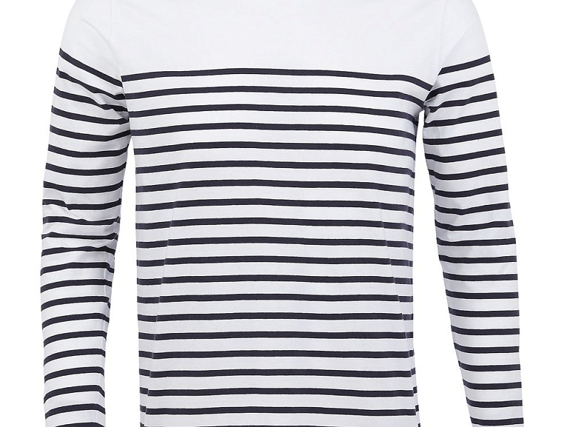 Футболка мужская с длинным рукавом Matelot LSL Men, белая с синим