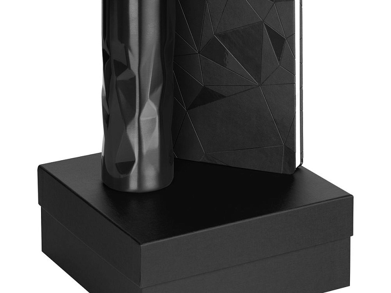 Набор Gems: ежедневник и термостакан, черный