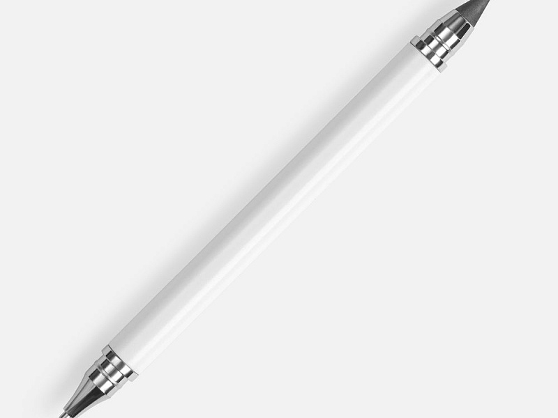 Ручка шариковая и вечный карандаш Diptych, белая