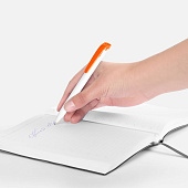 Ручка шариковая Favorite, белая с оранжевым