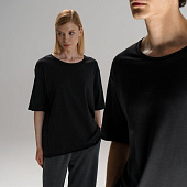 Футболка оверсайз унисекс Vozduh, черная