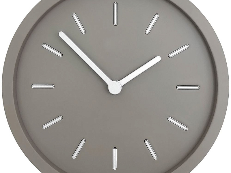 Часы настенные Bronco Sophie, серо-бежевые