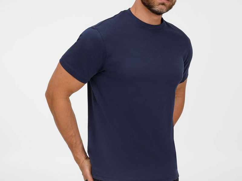 Футболка унисекс T-Bolka 180, темно-синяя