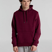 Толстовка с капюшоном унисекс King, бордовая