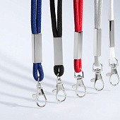 Шнурок для бейджа Tube Metal, красный