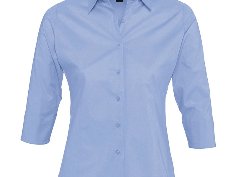 Рубашка женская с рукавом 3/4 Effect 140, голубая