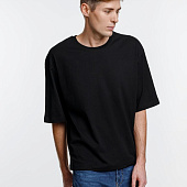 Футболка оверсайз унисекс Base Space, черная