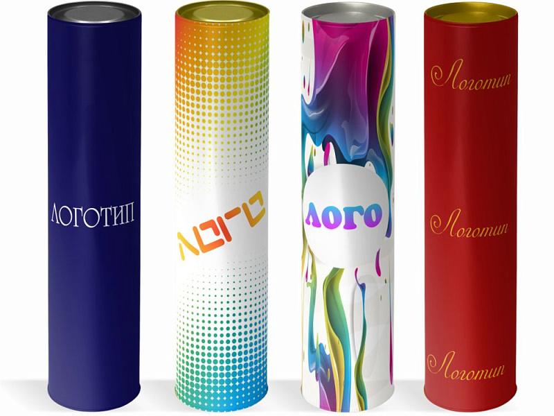 Тубус с полноцветной печатью Vinum на заказ, ver.2