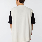 Жилет оверсайз унисекс Tad в сумке, молочно-белый