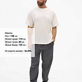 Футболка унисекс оверсайз T2, молочно-белая