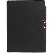 Ежедневник Flexpen Black, недатированный, черный со светло-оранжевым