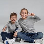 Свитшот детский Toima Kids 2.0, серый меланж