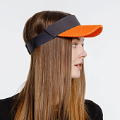 Козырек Grand Slam, темно-серый с оранжевым