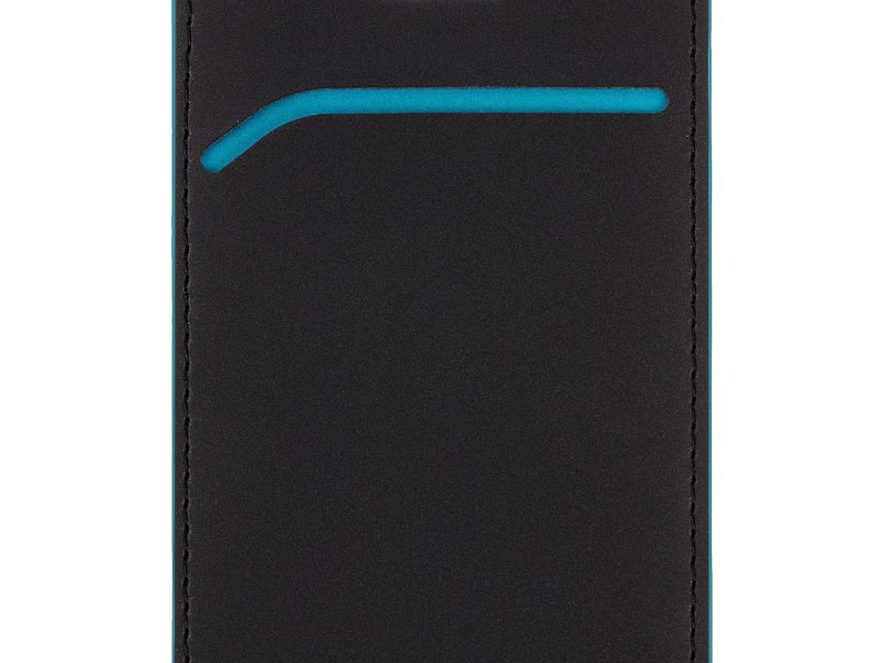 Чехол для пропуска Multimo, черный с бирюзовым