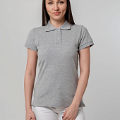 Рубашка поло женская Virma Premium Lady, серый меланж