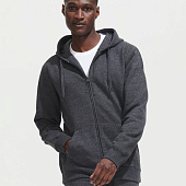 Толстовка мужская на молнии с капюшоном Seven Men, темно-синяя