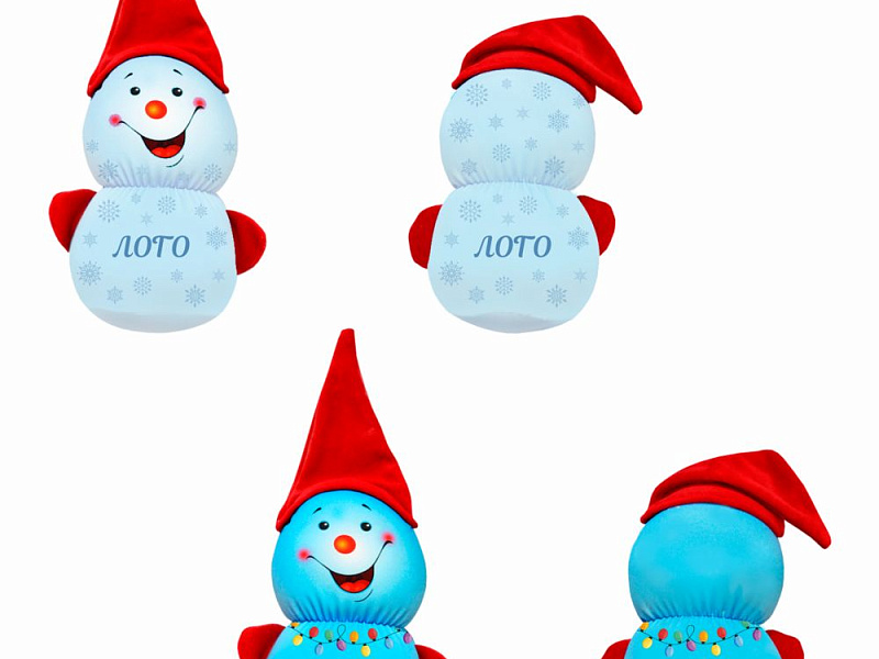 Подушка декоративная FrostyLove на заказ, снеговик