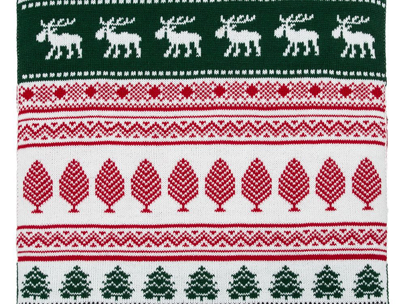 Шарф Mirakler, красный с зеленым