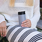 Термостакан Canella, серый матовый