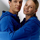 Анорак флисовый унисекс Fliska, ярко-синий