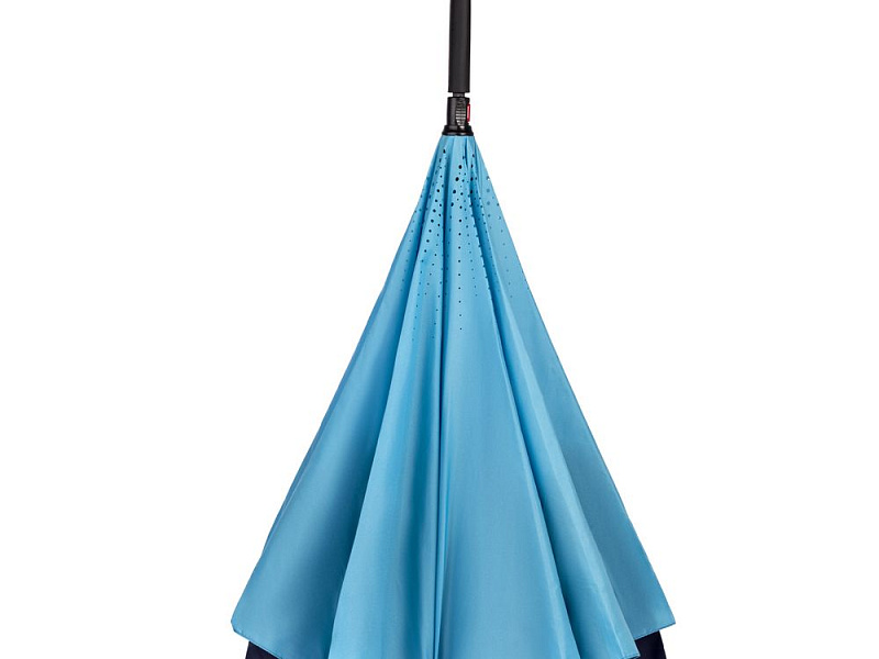 Зонт наоборот Style, трость, сине-голубой