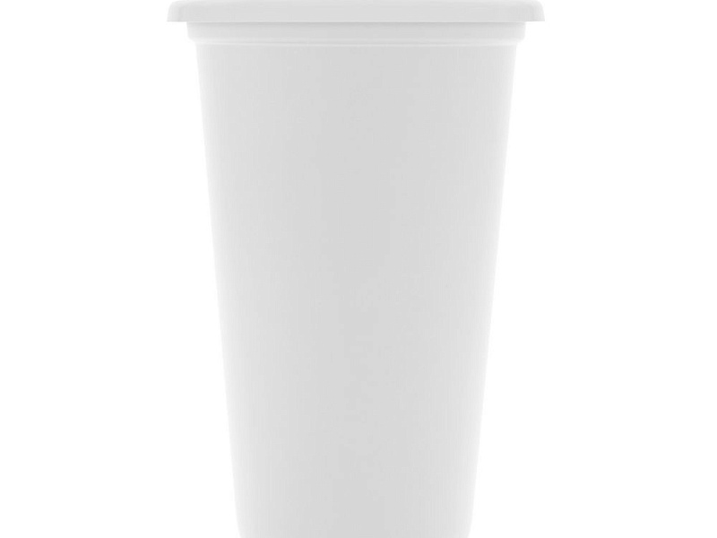 Стакан с крышкой Color Cap White, белый