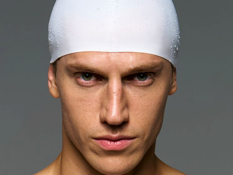 Шапочка для плавания Aquasana, белая