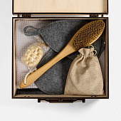 Банный набор Great Heat Therapy, мужской, светло-серый