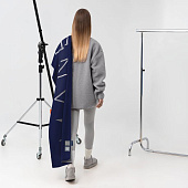 Шарф Bereg, серый с синим